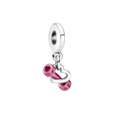 799545C01 PANDORA Dumbbell & Heart Dangle ženski privezak