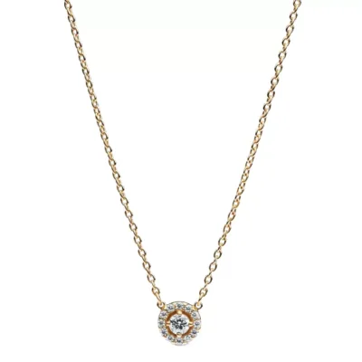 363548C01-45 PANDORA Round Pavé Halo ženska ogrlica