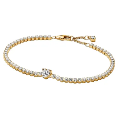 560041C01-18 PANDORA Sparkling Heart Tennis ženska narukvica
