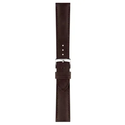 ON.T852049057 TISSOT RUBBER DARK BROWN