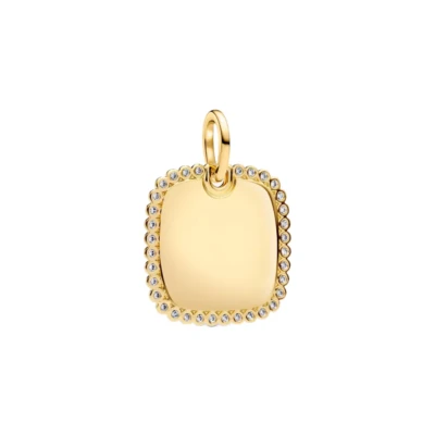 364009C01 PANDORA Engravable Square Tag privezak