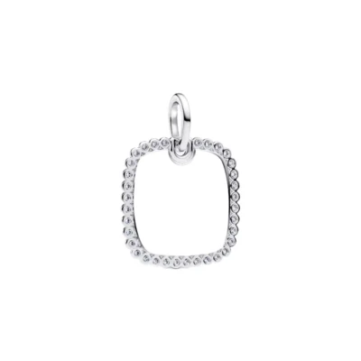 394009C01 PANDORA Engravable Square Tag privezak