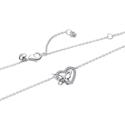 394477C01-45 PANDORA Entwined Heart & Butterfly Pendant ženska ogrlica srebro 925 CC/26 - 394477C01 1