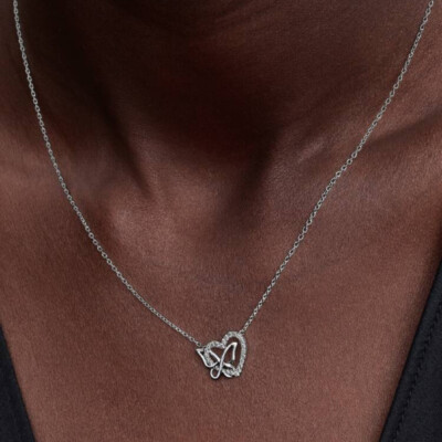 394477C01-45 PANDORA Entwined Heart & Butterfly Pendant ženska ogrlica srebro 925 CC/26 - 394477C01 2