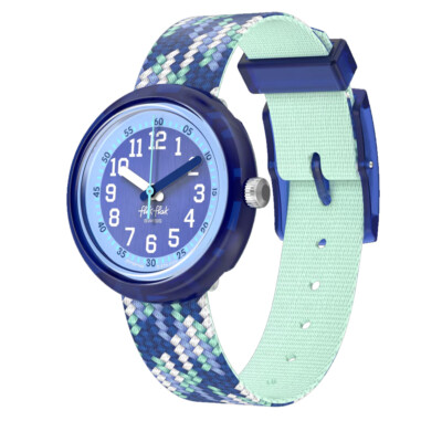 ZFPNP169 FLIK FLAK Braid in Blue dečiji ručni sat