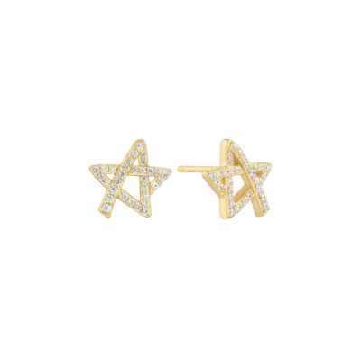 E074-03G ANIA HAIE  Starlit Drops minđuše 925Ag