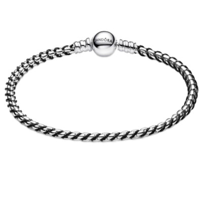 593816C02-18 PANDORA Black Cord Box Chain ženska narukvica srebro 925 CD/26 - 593816C02 1