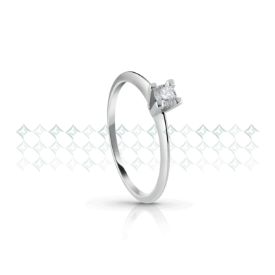 CP-AS02/005 CONTE PRIME Classic prsten 18k zlato DI 0.05ct