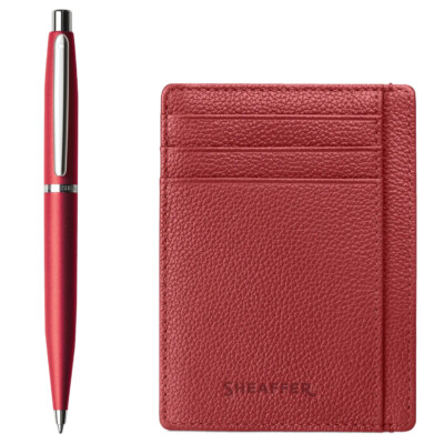 G2940351-2RED  SHEAFFER AKSESOAR gift set VFM hemijska olovka crvena i novčanik