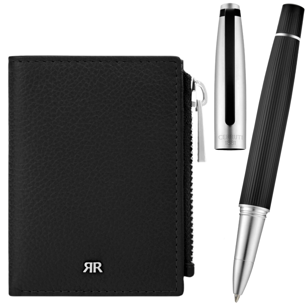 NPER663B CERRUTI AKSESOAR -set(roler olovka+futola za kartice)