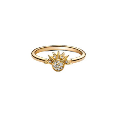 162674C01-54 PANDORA NAKIT Celestial Sparkling Sun ženski prsten 14k pozl - 162674C01 1
