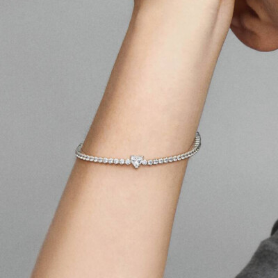 590041C01-16 PANDORA Sparkling Heart Tennis ženska narukvica - 590041C01 2