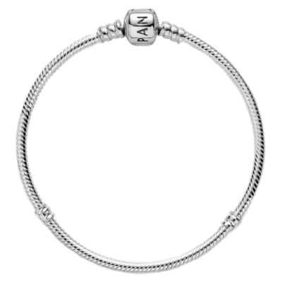 594593C00-18 PANDORA Moments Barrel Clasp Snake Chain ženska narukvica srebro 925 - 594593C00 1