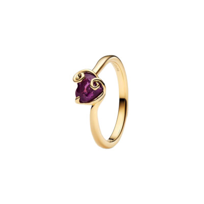 164734C01-52 PANDORA Disney The Nightmare Before Christmas Sally Purple Heart ženski prsten 14k pozl CE/26