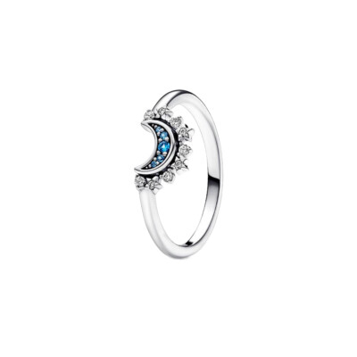 192675C01-56 PANDORA Celestial Blue Sparkling Moon ženski prsten