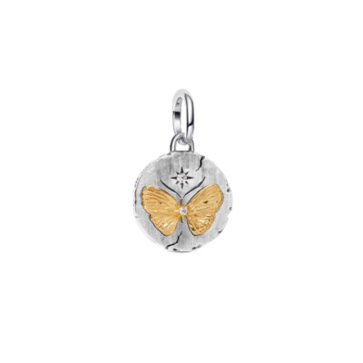 764803C01 PANDORA Butterfly Medallion ženski privezak 14k pozl CE/26