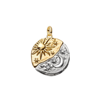 764806C01 PANDORA Sun & Moon Oversized Medallion ženski privezak 14k pozl CE/26