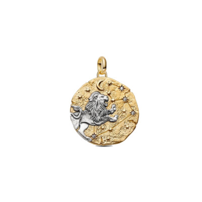 764996C01 PANDORA Leo Zodiac Oversized Medallion ženski privezak 14k pozl CE/26